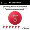 Champion Sports Playground Ball – High-Bounce 2-Ply Construction, Durable Red Ball for Throwing, Catching & Kicking – Multiple Sizes (5″, 6″, 7″, 10″, 13″, 16″)(5″ Diameter)