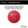 Champion Sports Playground Ball – High-Bounce 2-Ply Construction, Durable Red Ball for Throwing, Catching & Kicking – Multiple Sizes (5″, 6″, 7″, 10″, 13″, 16″)(5″ Diameter)