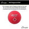 Champion Sports Playground Ball – High-Bounce 2-Ply Construction, Durable Red Ball for Throwing, Catching & Kicking – Multiple Sizes (5″, 6″, 7″, 10″, 13″, 16″)(6″ Diameter)