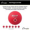 Champion Sports Playground Ball – High-Bounce 2-Ply Construction, Durable Red Ball for Throwing, Catching & Kicking – Multiple Sizes (5″, 6″, 7″, 10″, 13″, 16″)(6″ Diameter)