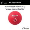 Champion Sports Playground Ball – High-Bounce 2-Ply Construction, Durable Red Ball for Throwing, Catching & Kicking – Multiple Sizes (5″, 6″, 7″, 10″, 13″, 16″)(6″ Diameter)