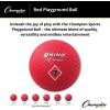 Champion Sports Playground Ball – High-Bounce 2-Ply Construction, Durable Red Ball for Throwing, Catching & Kicking – Multiple Sizes (5″, 6″, 7″, 10″, 13″, 16″)(7″ Diameter)
