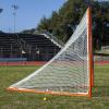 Champion Sports Pro & Collegiate Lacrosse Goal 6×6 ft Steel Frame for Men’s & Women’s Lacrosse, Training & Game Play(6′ x 6′ Competition (White/Orange))