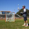 Champion Sports Pro & Collegiate Lacrosse Goal 6×6 ft Steel Frame for Men’s & Women’s Lacrosse, Training & Game Play(6′ x 6′ Competition (White/Orange))