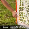 Champion Sports Pro & Collegiate Lacrosse Goal 6×6 ft Steel Frame for Men’s & Women’s Lacrosse, Training & Game Play(Orange Goal (No Net))