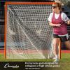 Champion Sports Pro & Collegiate Lacrosse Goal 6×6 ft Steel Frame for Men’s & Women’s Lacrosse, Training & Game Play(Orange Goal (No Net))