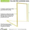 Champion Sports Pro & Collegiate Lacrosse Goal 6×6 ft Steel Frame for Men’s & Women’s Lacrosse, Training & Game Play(Yellow Goal (No Net))