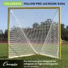 Champion Sports Pro & Collegiate Lacrosse Goal 6×6 ft Steel Frame for Men’s & Women’s Lacrosse, Training & Game Play(Yellow Goal (No Net))
