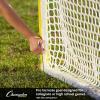 Champion Sports Pro & Collegiate Lacrosse Goal 6×6 ft Steel Frame for Men’s & Women’s Lacrosse, Training & Game Play(Yellow Goal (No Net))