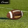 Champion Sports Pro & Composite Series Footballs – Water-Resistant Composite, Indoor/Outdoor, Official–Pee Wee Sizes(Intermediate Size)