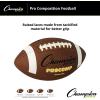 Champion Sports Pro & Composite Series Footballs – Water-Resistant Composite, Indoor/Outdoor, Official–Pee Wee Sizes(Junior Size)