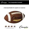 Champion Sports Pro & Composite Series Footballs – Water-Resistant Composite, Indoor/Outdoor, Official–Pee Wee Sizes(Junior Size)