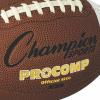 Champion Sports Pro & Composite Series Footballs – Water-Resistant Composite, Indoor/Outdoor, Official–Pee Wee Sizes(Official Size)