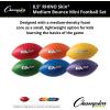 Champion Sports RSMFSET 8.5 Inch Rhino Skin Medium Bounce Mini Football Set