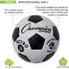 Champion Sports Retro Soccer Ball(Black/White)