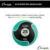 Champion Sports Rhino Elite Medicine Ball – Textured Surface, Superior Grip, Hollow Synthetic Rubber for Consistent Bounce & Durability, Multiple Weights & Colors – Optional Rebounder Sold Separately(25 Pounds – Green)
