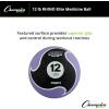 Champion Sports Rhino Elite Medicine Ball – Textured Surface, Superior Grip, Hollow Synthetic Rubber for Consistent Bounce & Durability, Multiple Weights & Colors – Optional Rebounder Sold Separately(12 Pounds – Purple)