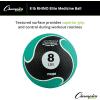 Champion Sports Rhino Elite Medicine Ball – Textured Surface, Superior Grip, Hollow Synthetic Rubber for Consistent Bounce & Durability, Multiple Weights & Colors – Optional Rebounder Sold Separately(8 Pounds – Green)
