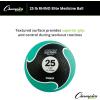 Champion Sports Rhino Elite Medicine Ball – Textured Surface, Superior Grip, Hollow Synthetic Rubber for Consistent Bounce & Durability, Multiple Weights & Colors – Optional Rebounder Sold Separately(25 Pounds – Green)