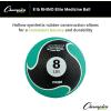 Champion Sports Rhino Elite Medicine Ball – Textured Surface, Superior Grip, Hollow Synthetic Rubber for Consistent Bounce & Durability, Multiple Weights & Colors – Optional Rebounder Sold Separately(8 Pounds – Green)