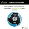 Champion Sports Rhino Elite Medicine Ball – Textured Surface, Superior Grip, Hollow Synthetic Rubber for Consistent Bounce & Durability, Multiple Weights & Colors – Optional Rebounder Sold Separately(20 Pounds – Blue)