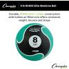 Champion Sports Rhino Elite Medicine Ball – Textured Surface, Superior Grip, Hollow Synthetic Rubber for Consistent Bounce & Durability, Multiple Weights & Colors – Optional Rebounder Sold Separately(8 Pounds – Green)