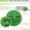 Champion Sports Rhino Skin Dodgeball Set – 6 Soft Foam Dodgeballs with Tear-Resistant Coating, Grip Surface, Low Bounce, Mesh Bag, Indoor & Outdoor Playground or PE Class Ball Set – 6” or 7”(7″ Set of 6)