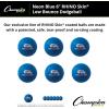 Champion Sports® Rhino Skin® Low Bounce Dodgeball Sets & Singles for Playground, PE, Backyard & League Games – Team Sports Equipment for Youth & Adults(Neon Blue)