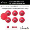 Champion Sports® Rhino Skin® Low Bounce Dodgeball Sets & Singles for Playground, PE, Backyard & League Games – Team Sports Equipment for Youth & Adults(Neon Red)