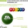 Champion Sports® Rhino Skin® Low Bounce Dodgeball Sets & Singles for Playground, PE, Backyard & League Games – Team Sports Equipment for Youth & Adults(Assorted)