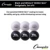 Champion Sports® Rhino Skin® Low Bounce Dodgeball Sets & Singles for Playground, PE, Backyard & League Games – Team Sports Equipment for Youth & Adults(Black & White)