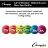 Champion Sports Rhino Skin Medium Bounce Dodgeballs(6.3″ Set of 6 – Neon Swirl)
