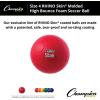 Champion Sports Rhino Skin Molded Foam Size 4 Soccer Ball, Red