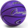 Champion Sports® Rubber Basketballs – Heavy Duty Pro-Style, Indoor/Outdoor Use, Premium Basketball Equipment for Physical Education, Various Sizes & Colors (Size 3, 5, 6, 7)(Purple)
