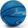 Champion Sports® Rubber Basketballs – Heavy Duty Pro-Style, Indoor/Outdoor Use, Premium Basketball Equipment for Physical Education, Various Sizes & Colors (Size 3, 5, 6, 7)(Blue)