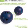 Champion Sports Rubber Bowling Ball(Blue/Red)