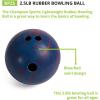 Champion Sports Rubber Bowling Ball(Blue/Red)