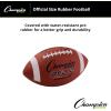 Champion Sports Rubber Football – Durable All-Weather Football with Enhanced Grip – Backyard Play & Training – Pee Wee to Official Sizes(Intermediate Size)