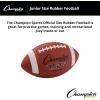 Champion Sports Rubber Football – Durable All-Weather Football with Enhanced Grip – Backyard Play & Training – Pee Wee to Official Sizes(Junior Size (Ages 10-12))