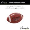 Champion Sports Rubber Football – Durable All-Weather Football with Enhanced Grip – Backyard Play & Training – Pee Wee to Official Sizes(Pee Wee Size (Ages Up to 9))