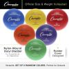 Champion Sports® Rubber Volleyballs – Official Size, Durable for Indoor & Outdoor Use, Premium Equipment for Beginners and Competitive Play, White & Assorted & Colors Available(Assorted Colors (6 Ball Set))