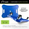 Champion Sports Scooter Board – Choice of Handles or No Handles, Durable Plastic Scooters for Youth Gym & PE Class, Indoor & Outdoor Play, Non-Marring Wheels, Multiple Sizes & Colors(Blue)