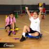 Champion Sports Scooter Board – Choice of Handles or No Handles, Durable Plastic Scooters for Youth Gym & PE Class, Indoor & Outdoor Play, Non-Marring Wheels, Multiple Sizes & Colors(Blue)