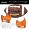 Champion Sports Sidewinder Football Kicking Tee – 2” Double Rubber Construction – High Visibility Orange, Extra Elevation