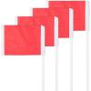 Champion Sports Soccer Corner Flags with Spring Loaded Base and Steel Ground Pegs, Set of 4