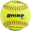 Champion Sports® Softballs – Leather & Synthetic Softballs for Practice or Game Play, Multiple Sizes, Cores & Styles, NFHS Approved & Training Sets Available(Leather Poly Core (Pack of 12))