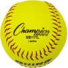 Champion Sports® Softballs – Leather & Synthetic Softballs for Practice or Game Play, Multiple Sizes, Cores & Styles, NFHS Approved & Training Sets Available(Leather Cork Core (Pack of 12))