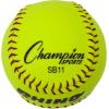 Champion Sports® Softballs – Leather & Synthetic Softballs for Practice or Game Play, Multiple Sizes, Cores & Styles, NFHS Approved & Training Sets Available(Synthetic Leather Cork Core (Pack of 12))