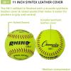 Champion Sports® Softballs – Leather & Synthetic Softballs for Practice or Game Play, Multiple Sizes, Cores & Styles, NFHS Approved & Training Sets Available(Synthetic Leather Cork Core (Pack of 12))
