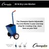Champion Sports® Steel Dry Line Markers – 10 lb – 85 lb Hopper Capacity, Field Marking Equipment for Sports & Athletic Fields(Blue)